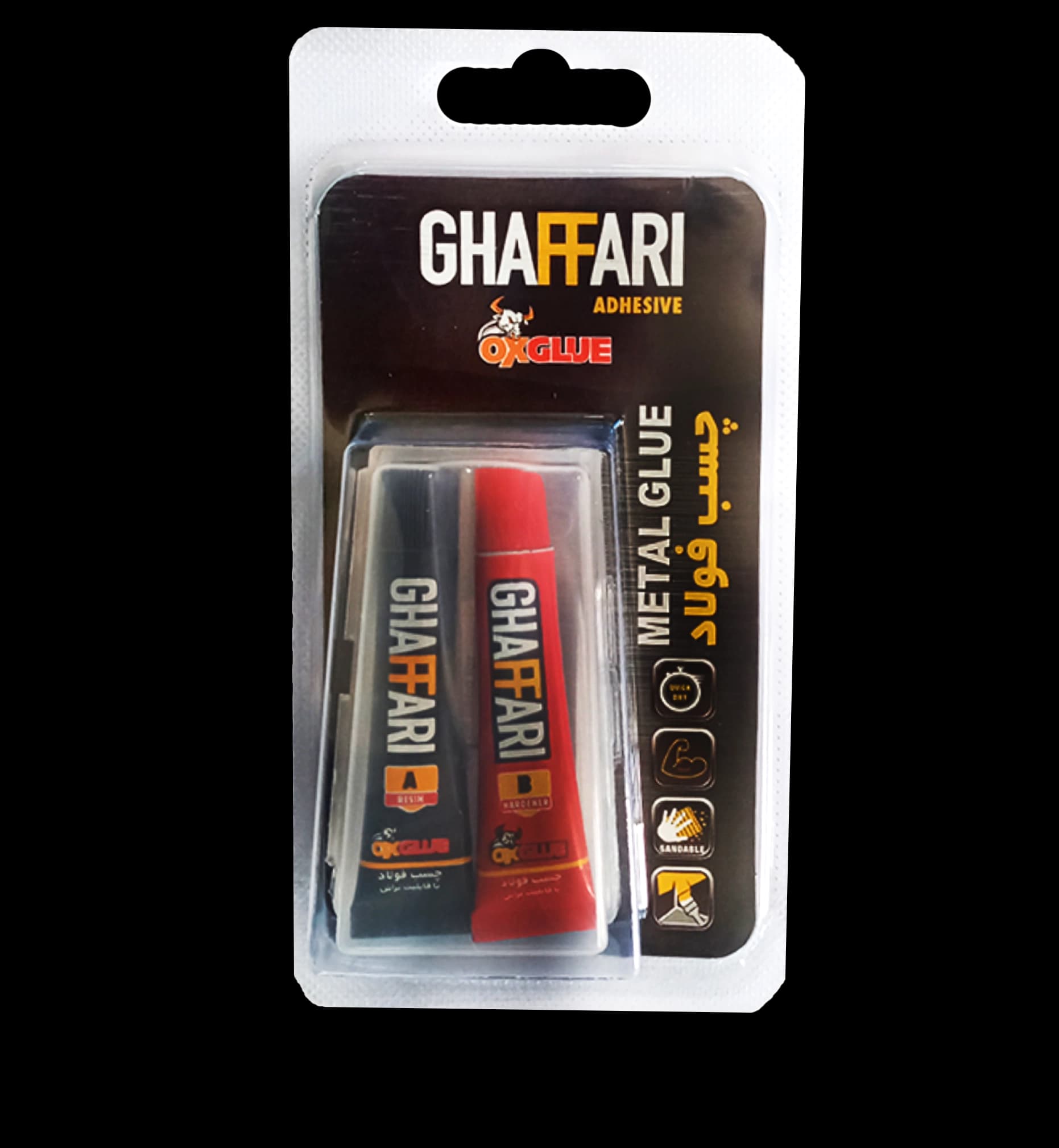خرید محصول چسب دوقلو فولاد ox - نوین الماس